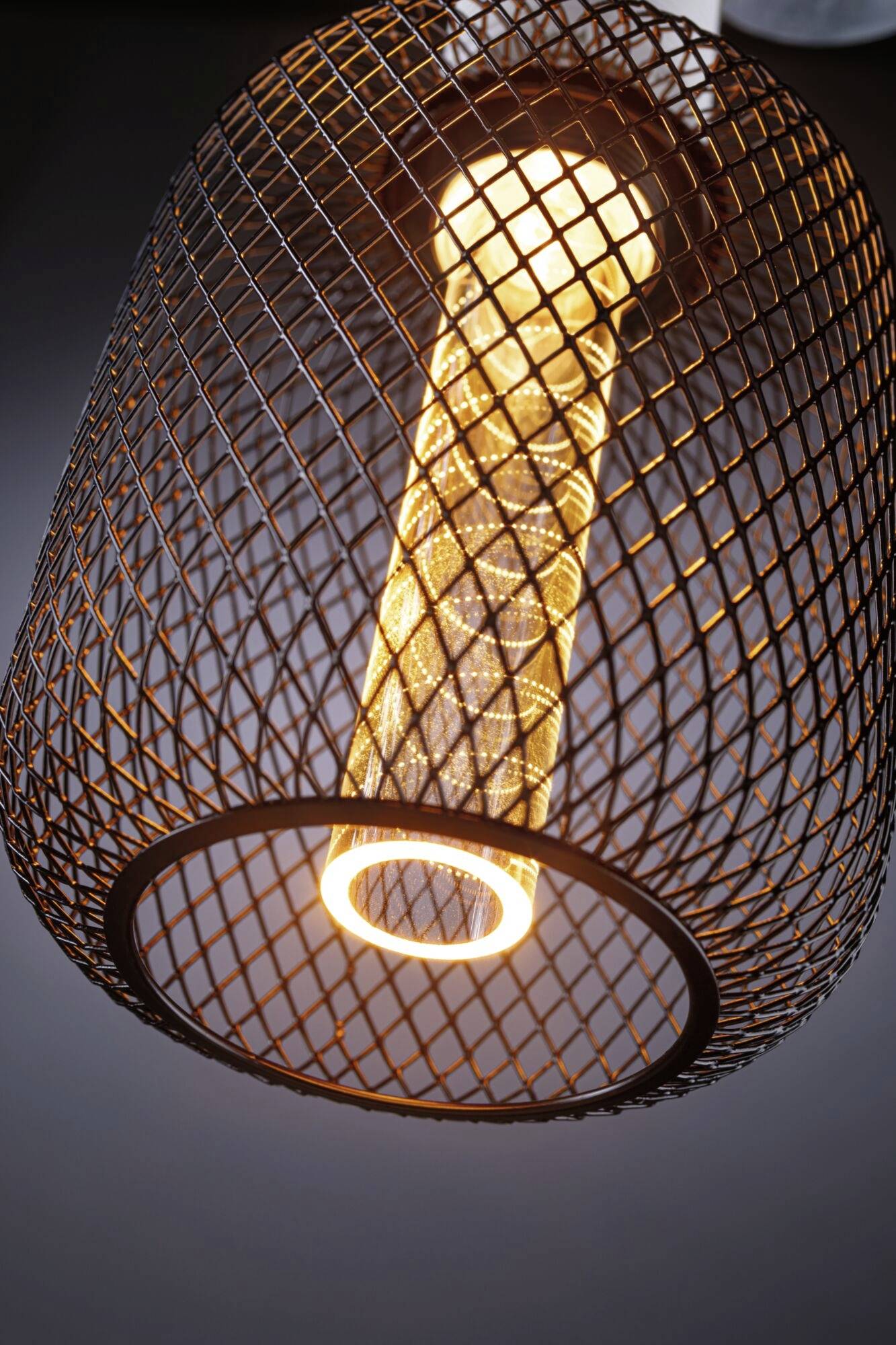 Paulmann 29083 LED E27 Zylinder Spiral 4.2W Gold (Ø x H) 100mm x 162mm 1St.