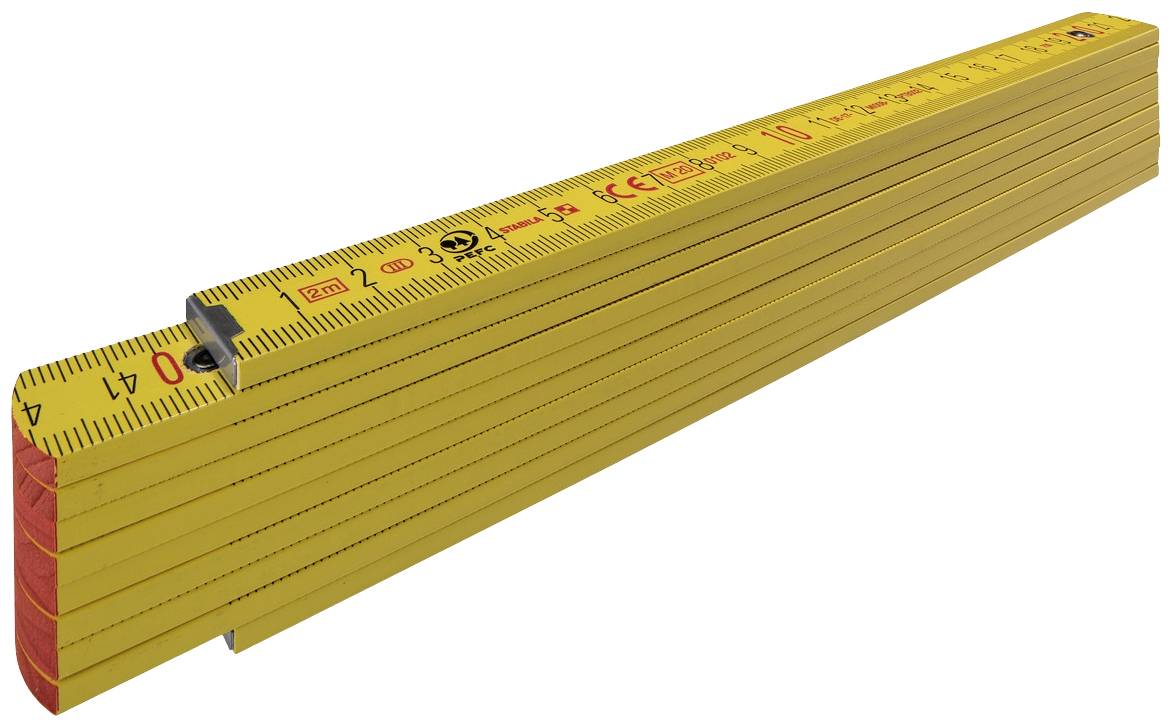 Stabila Holz-Gliedermaßstab Type 700 1304 Maßstab 2m Buchenholz