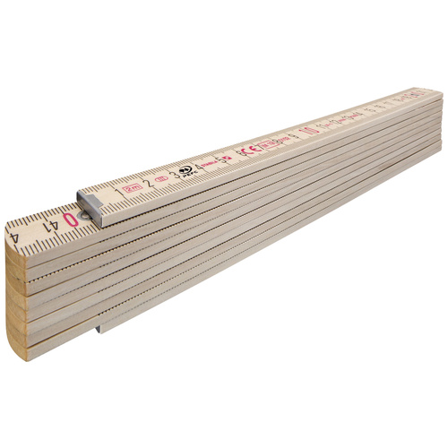 Stabila Holz-Gliedermaßstab Type 400 14348 Maßstab 2 m Buchenholz