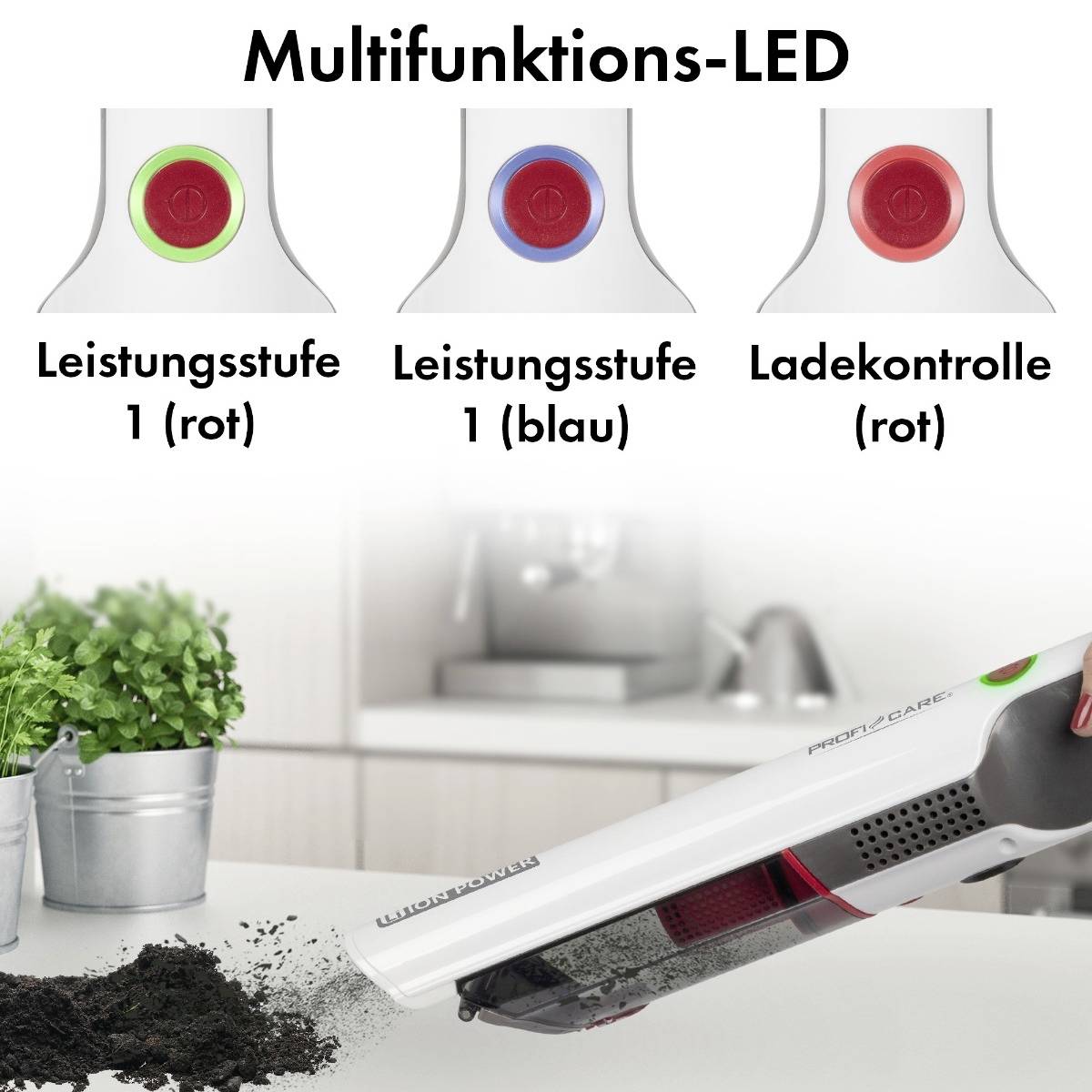 Profi-Care PC-AKS 3102 Akku-Handstaubsauger 7W Beutellos