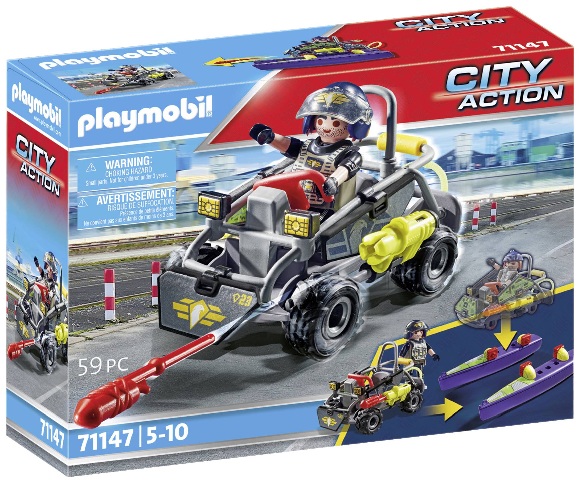 Playmobil® City Action SWAT-Multi-Terrain-Quad 71147
