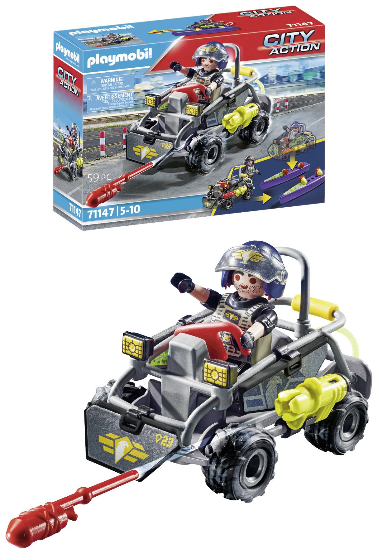 Playmobil® City Action SWAT-Multi-Terrain-Quad 71147