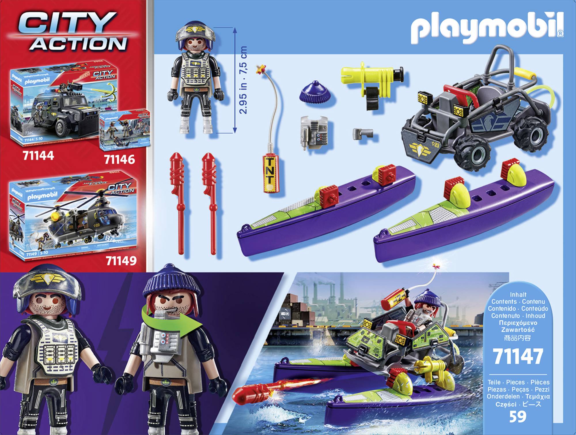 Playmobil® City Action SWAT-Multi-Terrain-Quad 71147