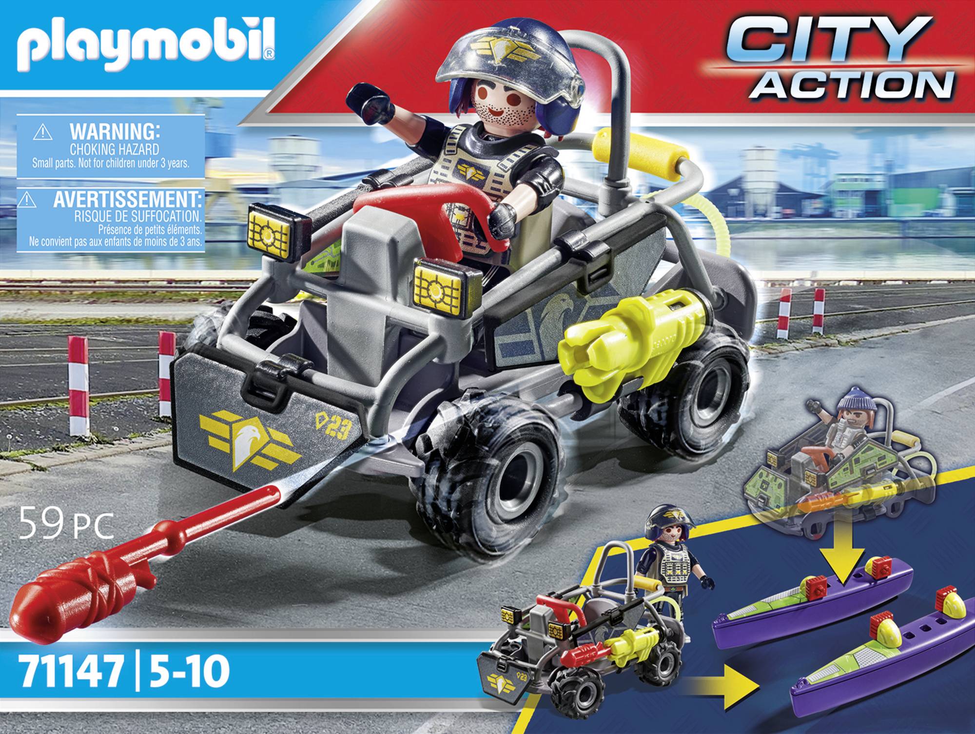 Playmobil® City Action SWAT-Multi-Terrain-Quad 71147