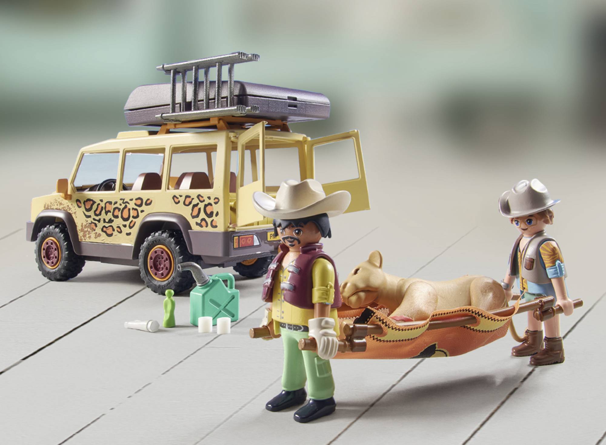 Playmobil® Wiltopia Mit dem Geländewagen bei den Löwen 71293