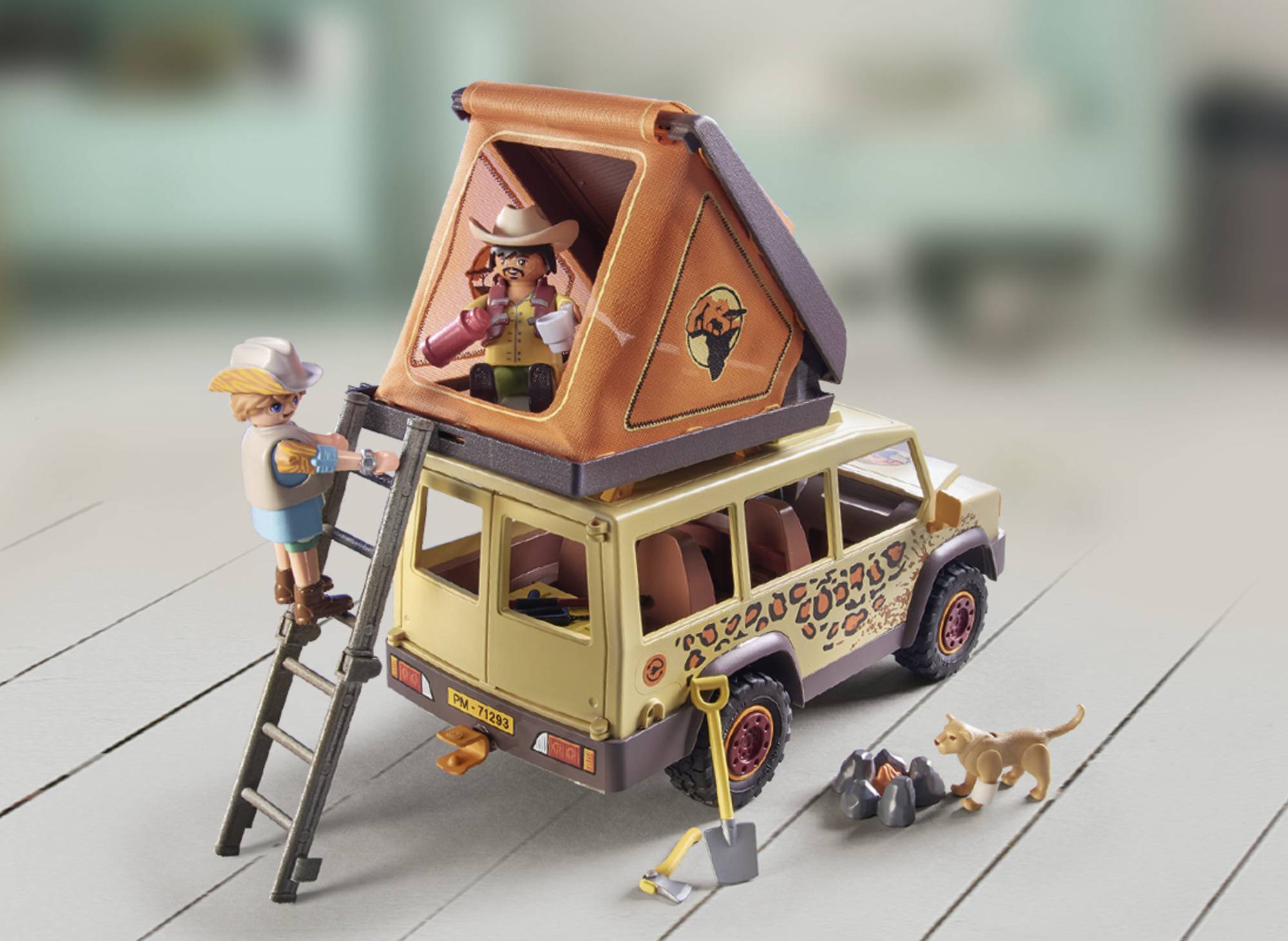 Playmobil® Wiltopia Mit dem Geländewagen bei den Löwen 71293
