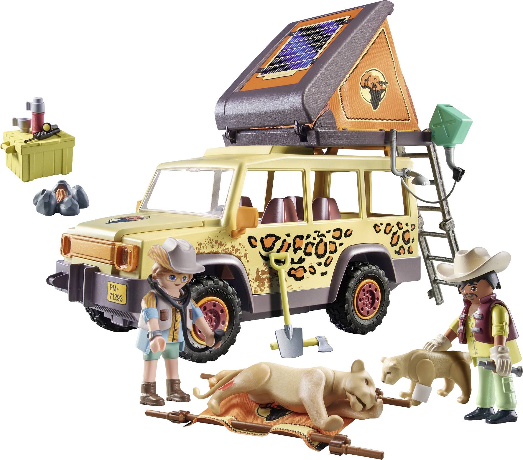 Playmobil® Wiltopia Mit dem Geländewagen bei den Löwen 71293