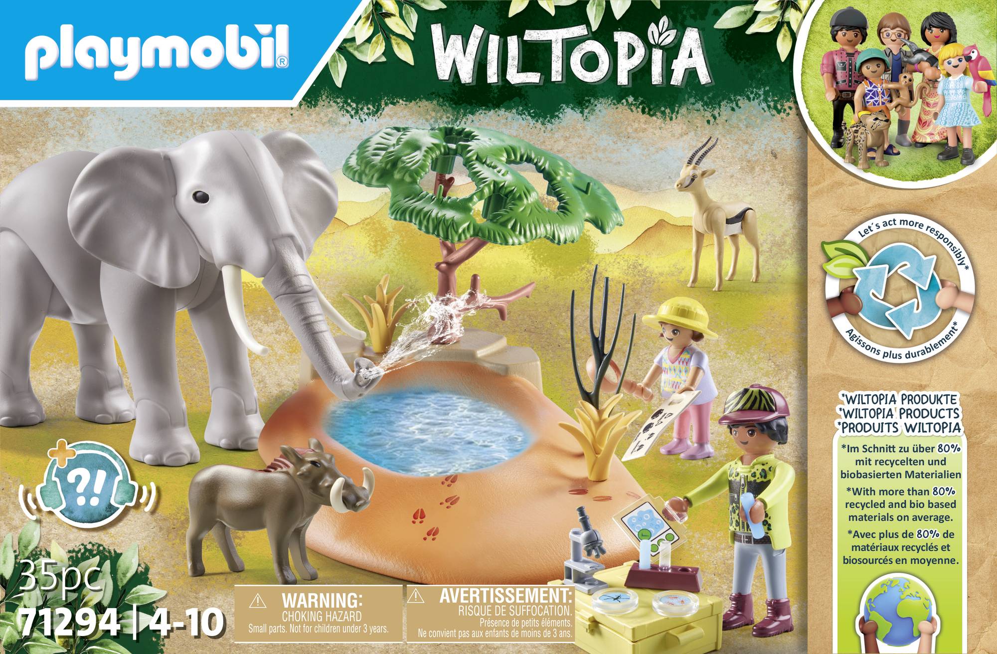 Playmobil® Wiltopia Spritztour zum Wasserloch 71294