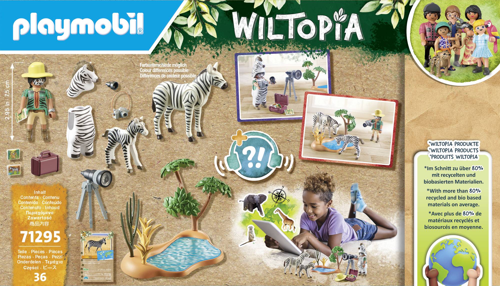 Playmobil® Wiltopia Unterwegs mit der Tierfotografin 71295