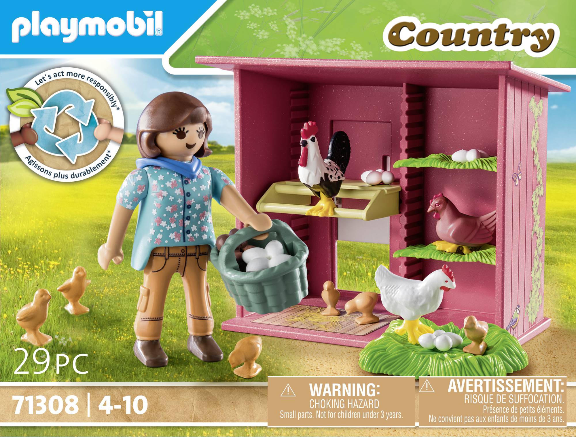 Playmobil® Country Hühner mit Küken 71308