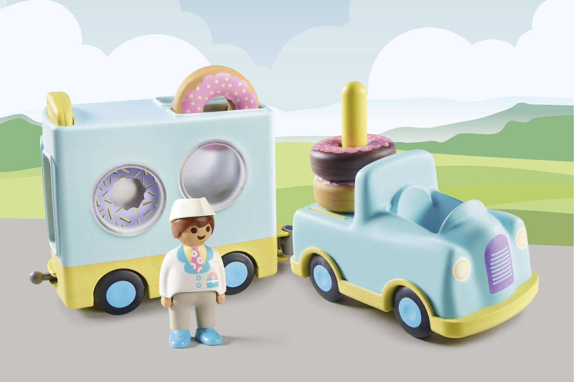 Playmobil® 123 Verrückter Donut Truck mit Stapel- und Sortierfunktion 71325