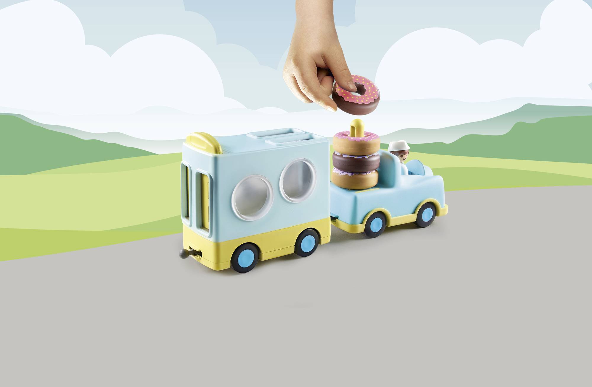 Playmobil® 123 Verrückter Donut Truck mit Stapel- und Sortierfunktion 71325