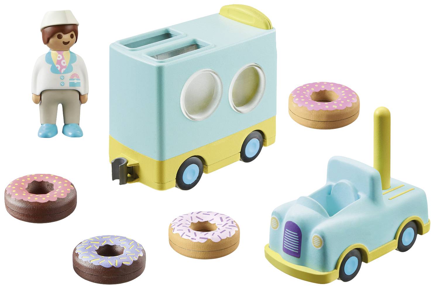 Playmobil® 123 Verrückter Donut Truck mit Stapel- und Sortierfunktion 71325