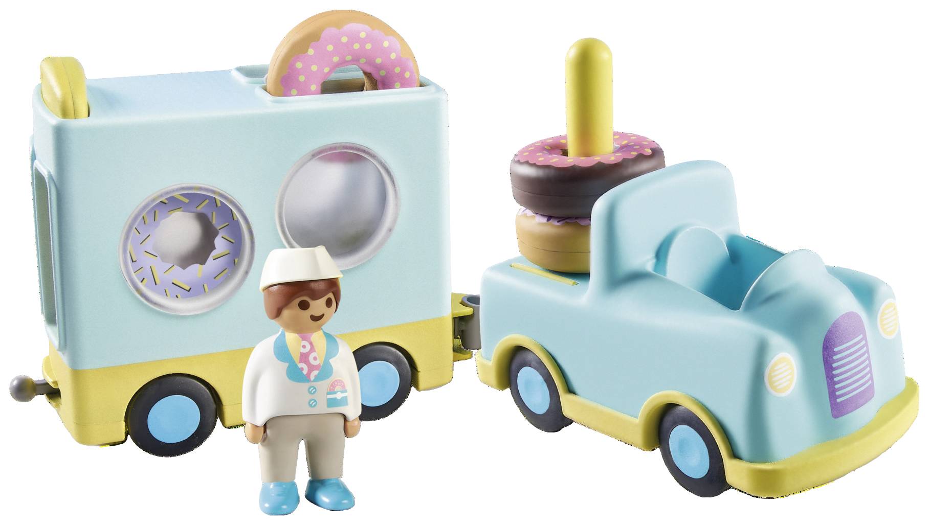 Playmobil® 123 Verrückter Donut Truck mit Stapel- und Sortierfunktion 71325