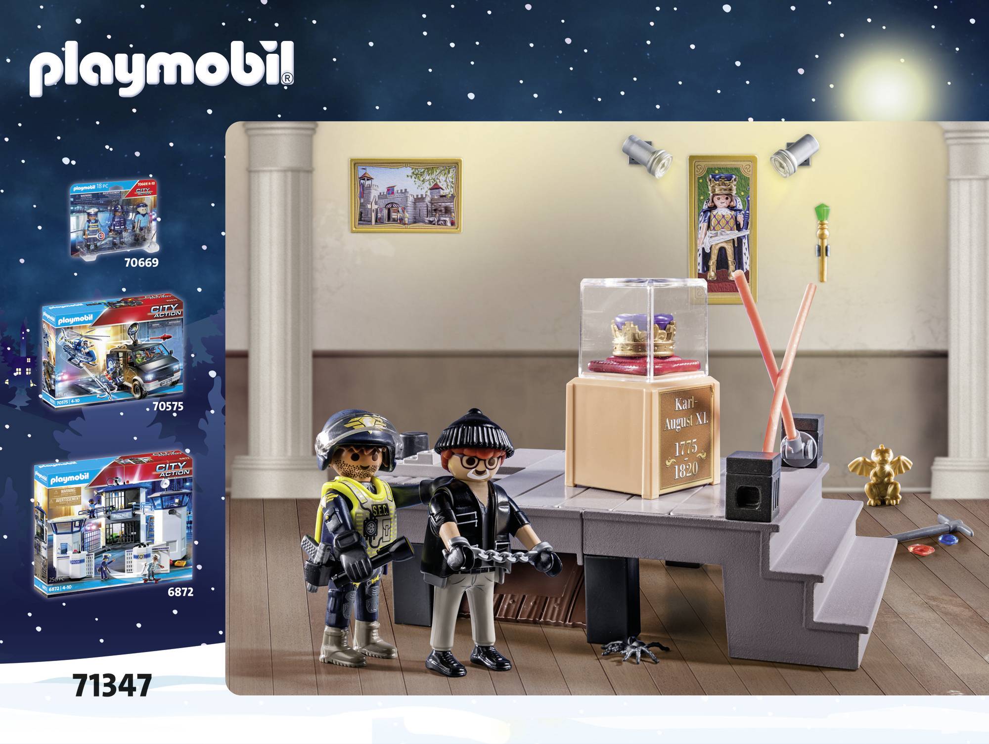 Playmobil® City Action Adventskalender Polizei Museumsdiebstahl 71347