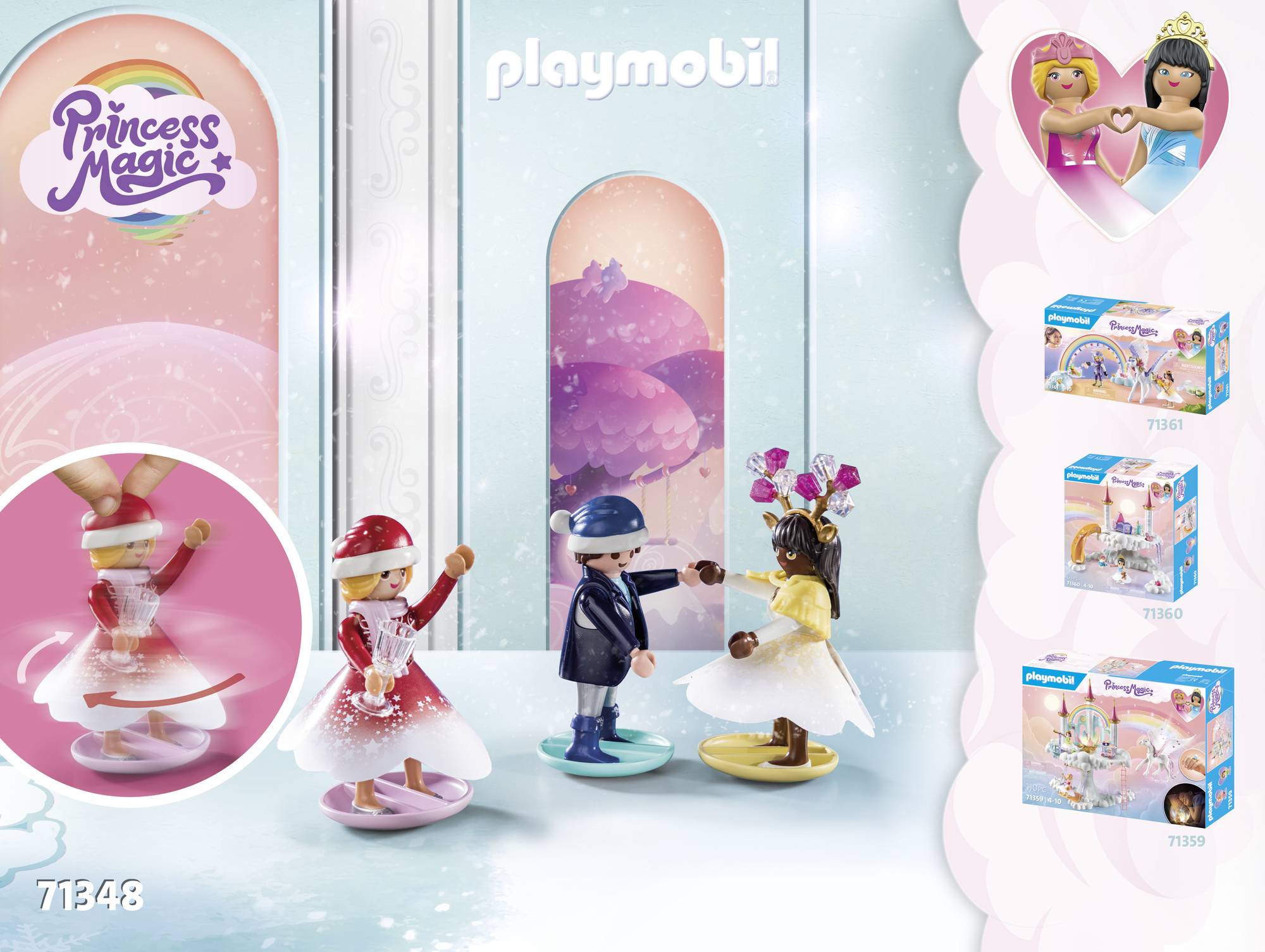 Playmobil® Princess Magic Adventskalender Weihnachtsfest unter dem Regenbogen 71348