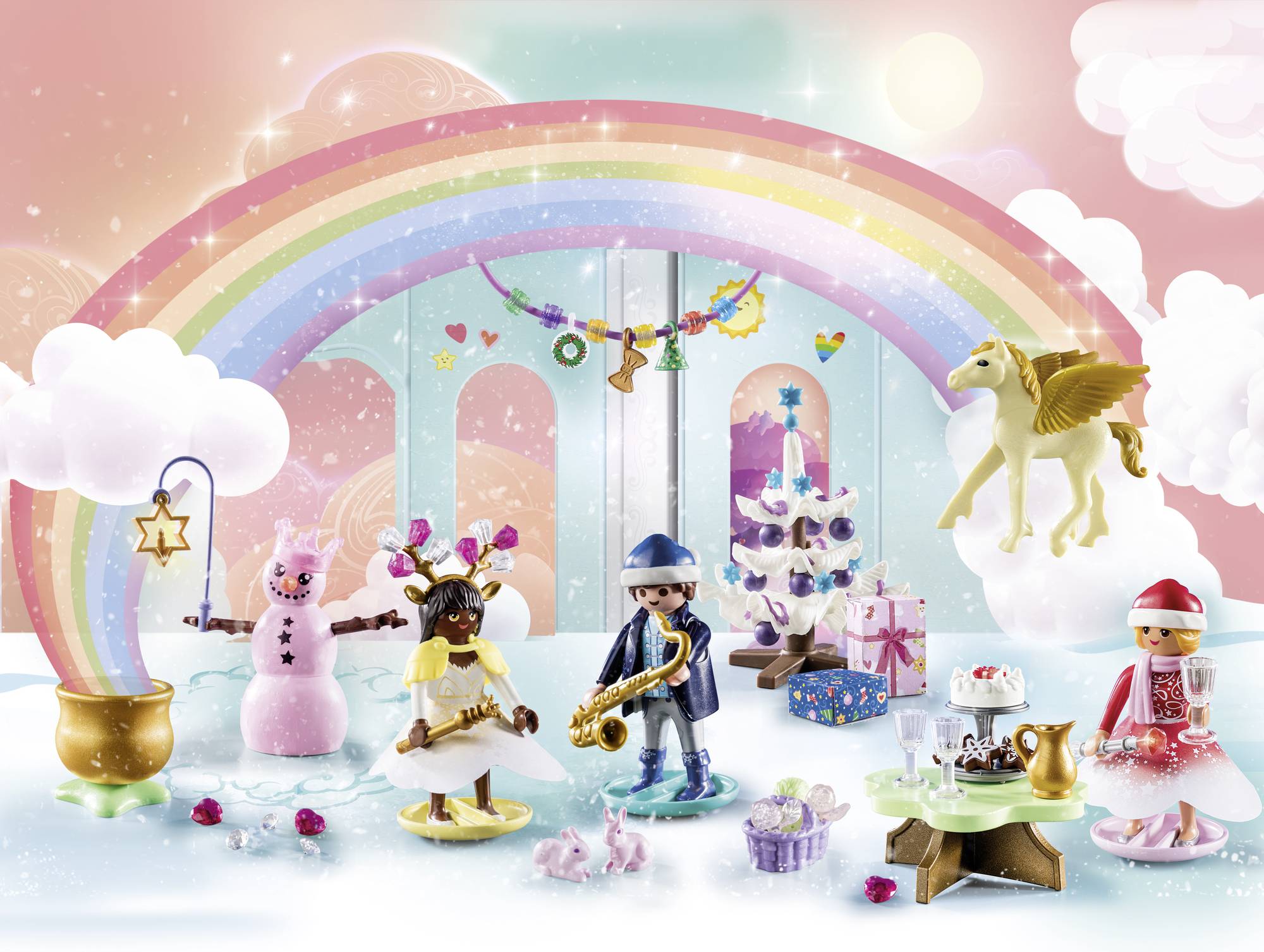Playmobil® Princess Magic Adventskalender Weihnachtsfest unter dem Regenbogen 71348