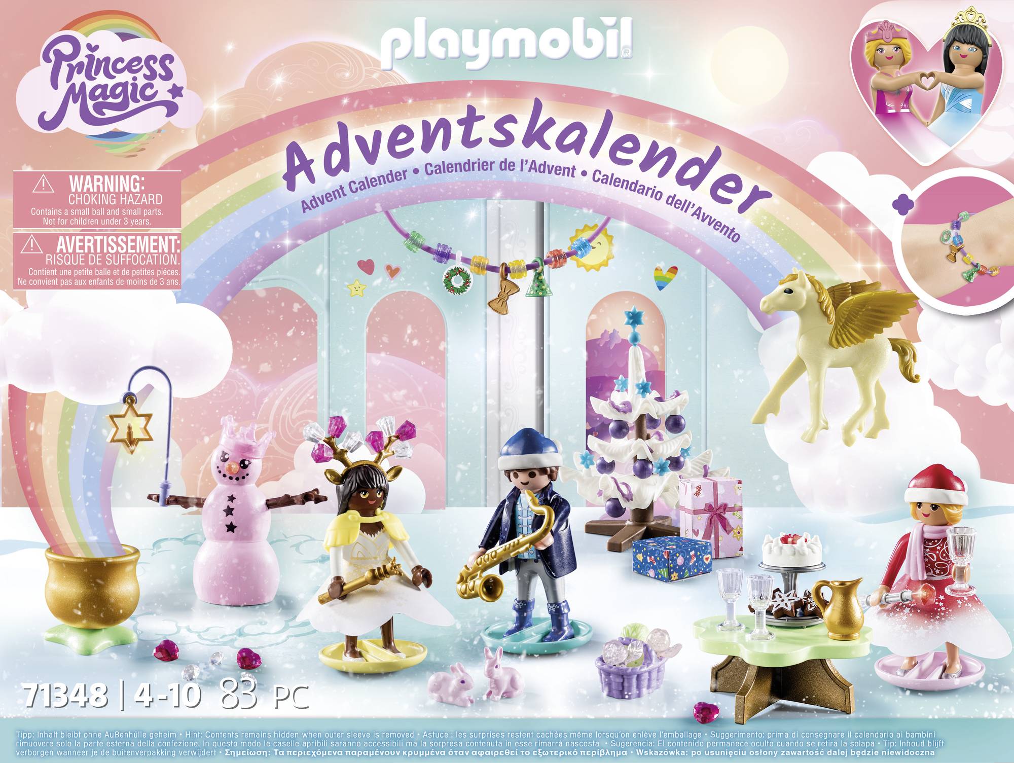 Playmobil® Princess Magic Adventskalender Weihnachtsfest unter dem Regenbogen 71348