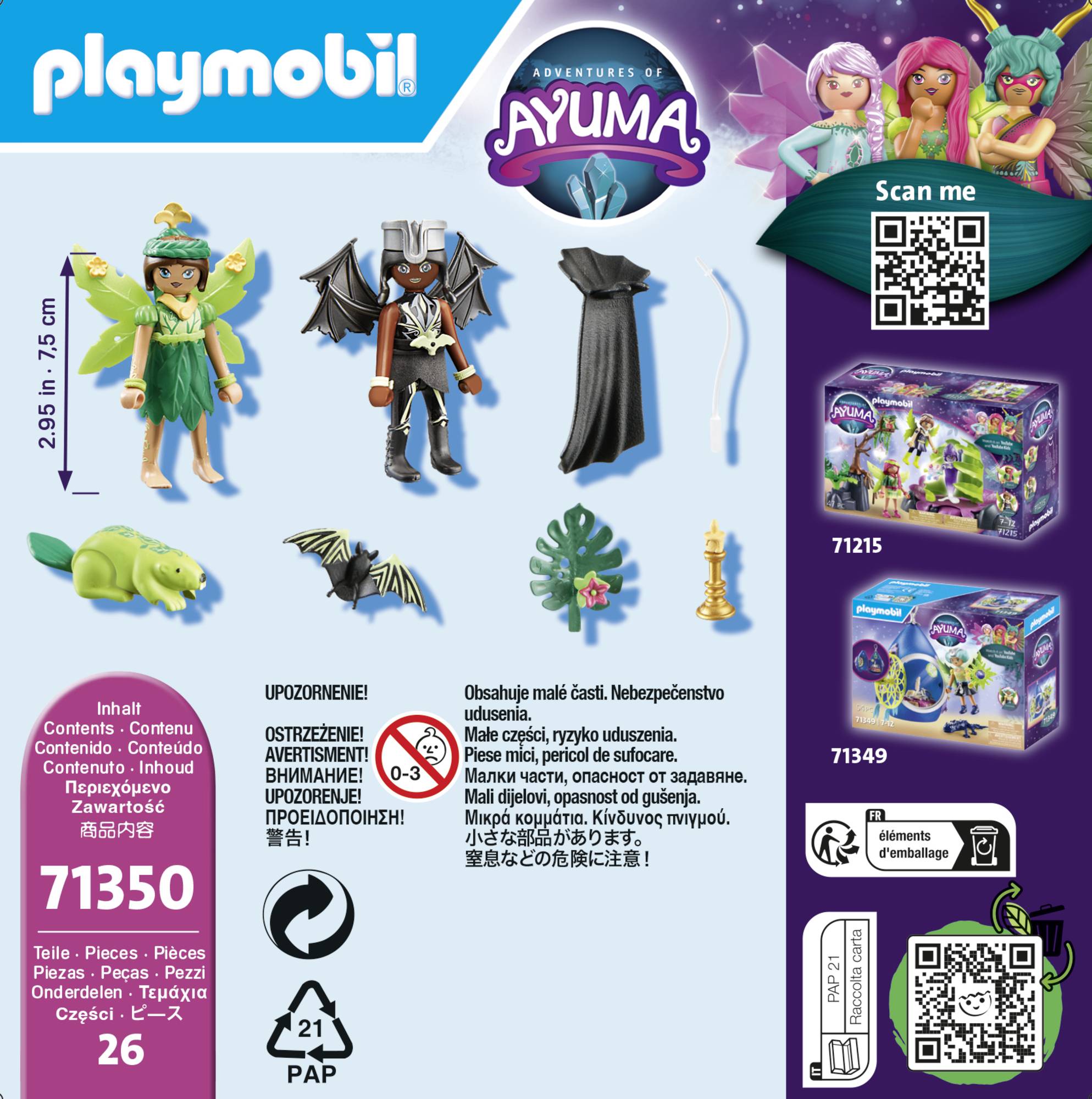 Playmobil® Ayuma Forest Fairy & Bat Fairy mit Seelentieren 71350