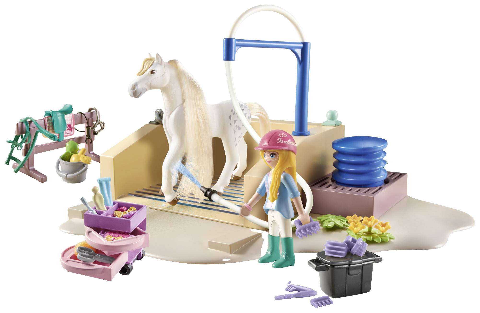 Playmobil® Horses of Waterfall Isabella & Lioness mit Waschplatz 71354