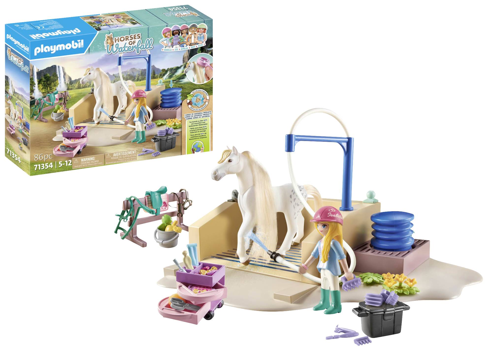 Playmobil® Horses of Waterfall Isabella & Lioness mit Waschplatz 71354