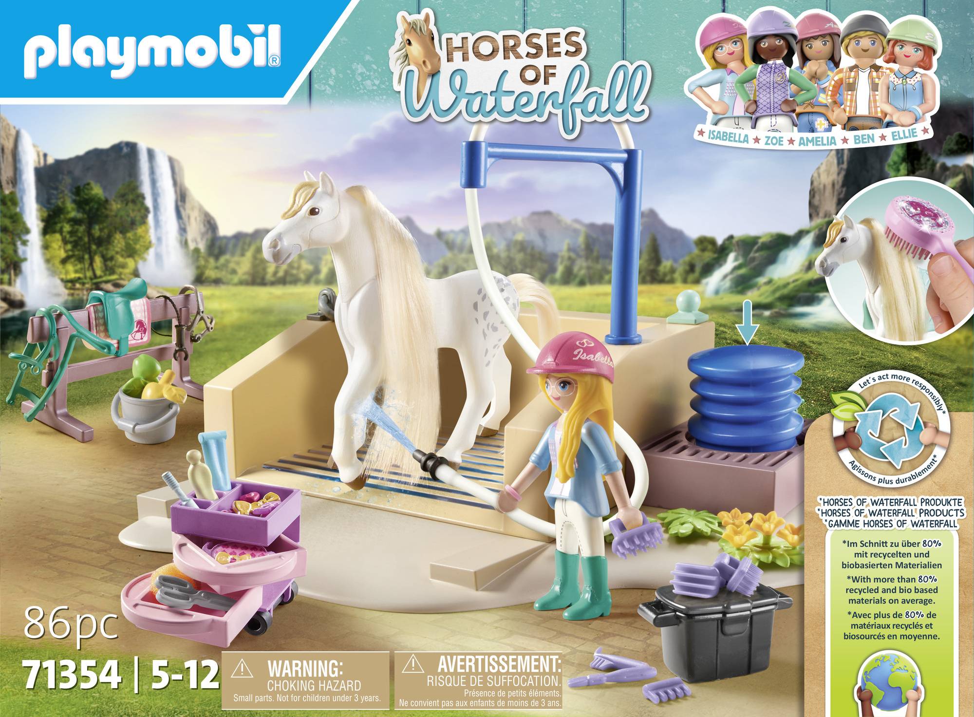 Playmobil® Horses of Waterfall Isabella & Lioness mit Waschplatz 71354