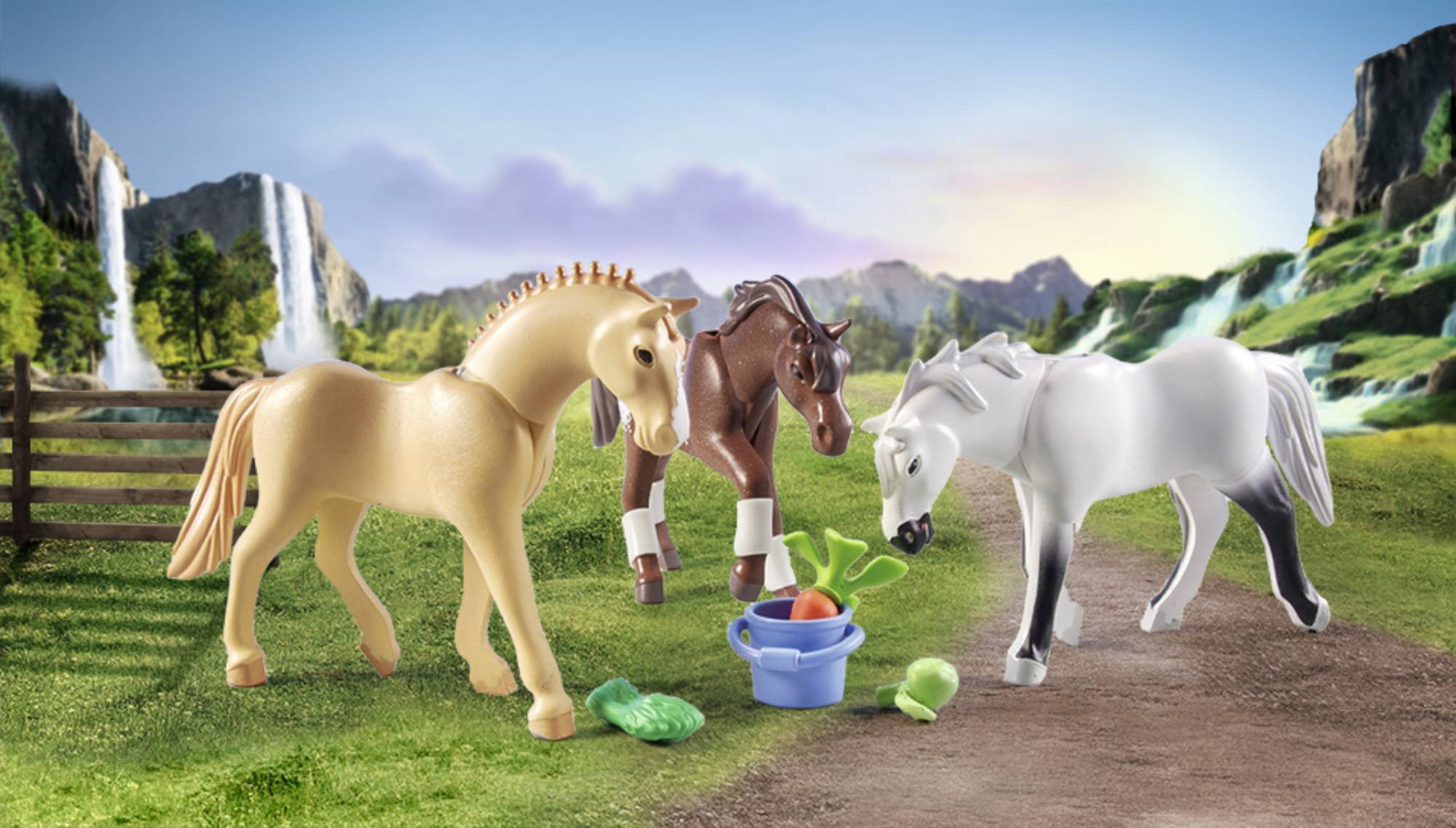 Playmobil® Horses of Waterfall 3 Pferde: Morgan, Quarter Horse & Shagya Araber 71356