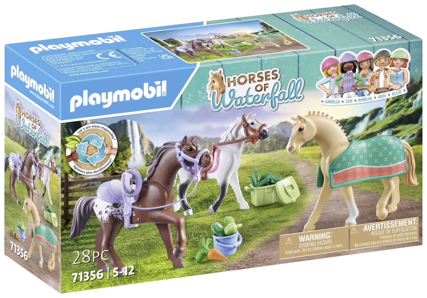 Playmobil® Horses of Waterfall 3 Pferde: Morgan, Quarter Horse & Shagya Araber 71356