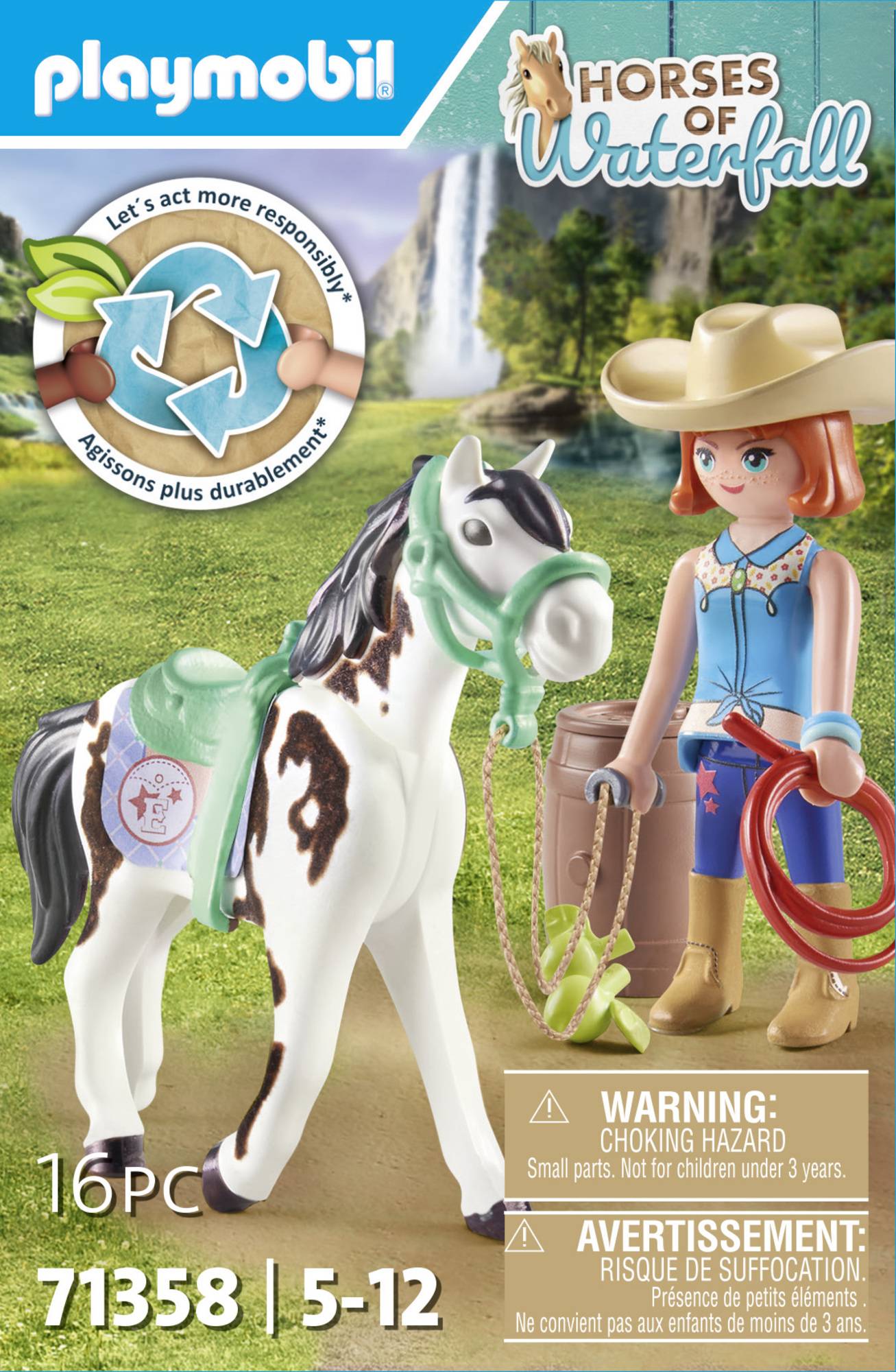 Playmobil® Horses of Waterfall Ellie & Sawdust mit Westernübung 71358