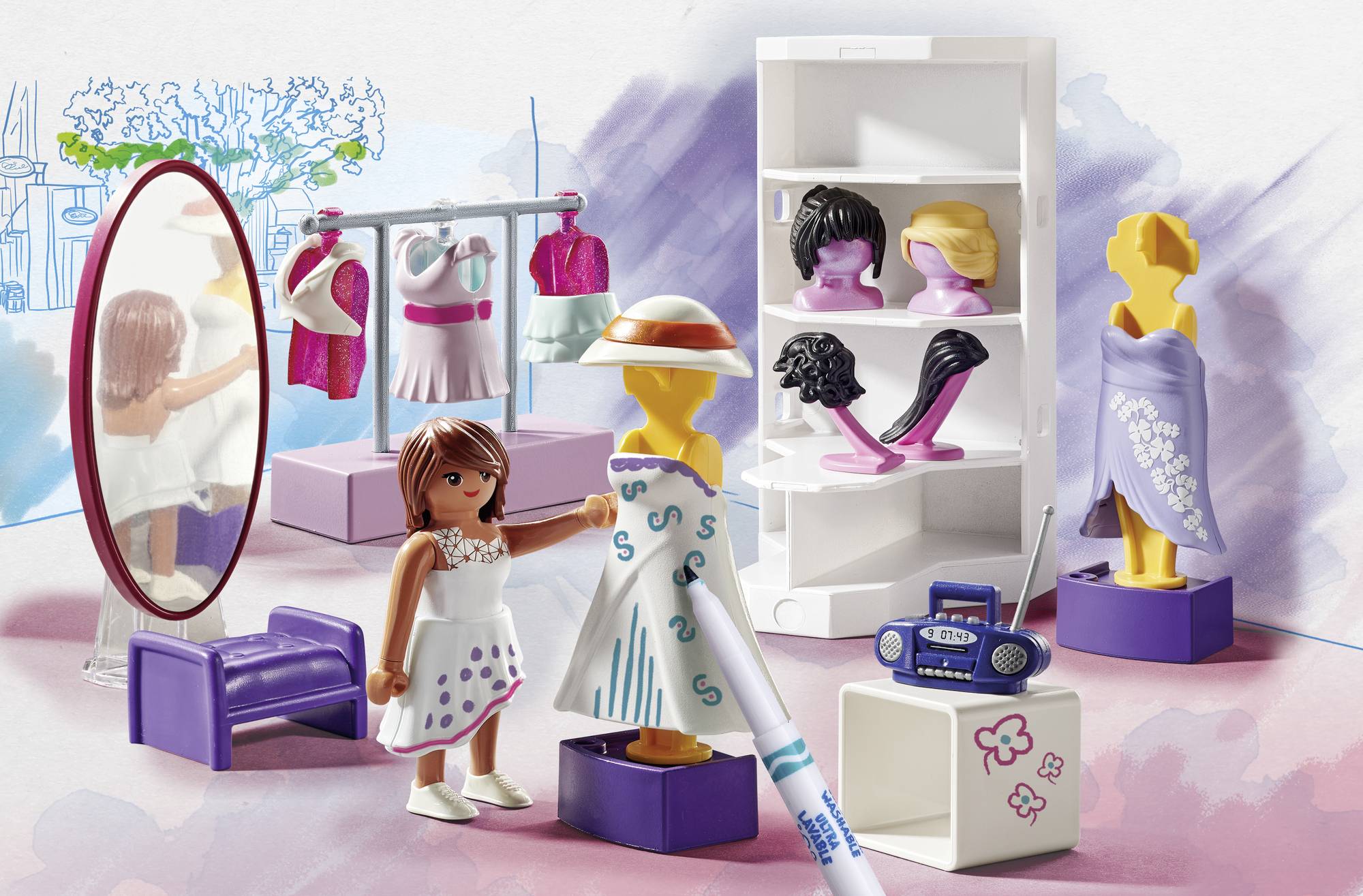 Playmobil® Color Fashion Design Set 71373