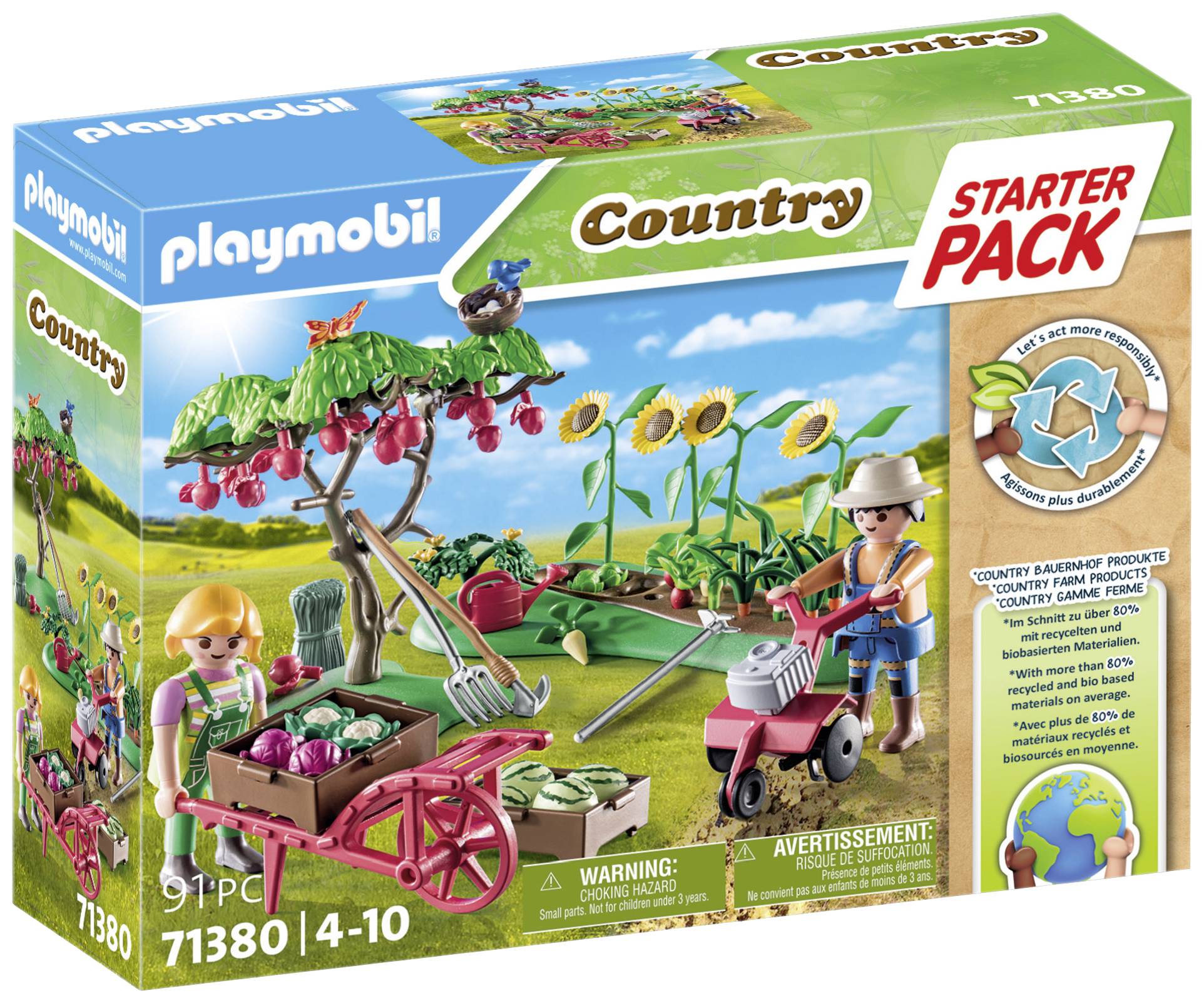 Playmobil® Country Starter Pack Bauernhof Gemüsegarten 71380
