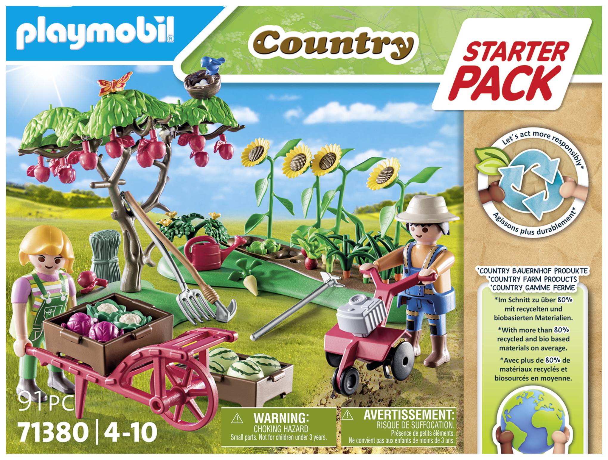 Playmobil® Country Starter Pack Bauernhof Gemüsegarten 71380