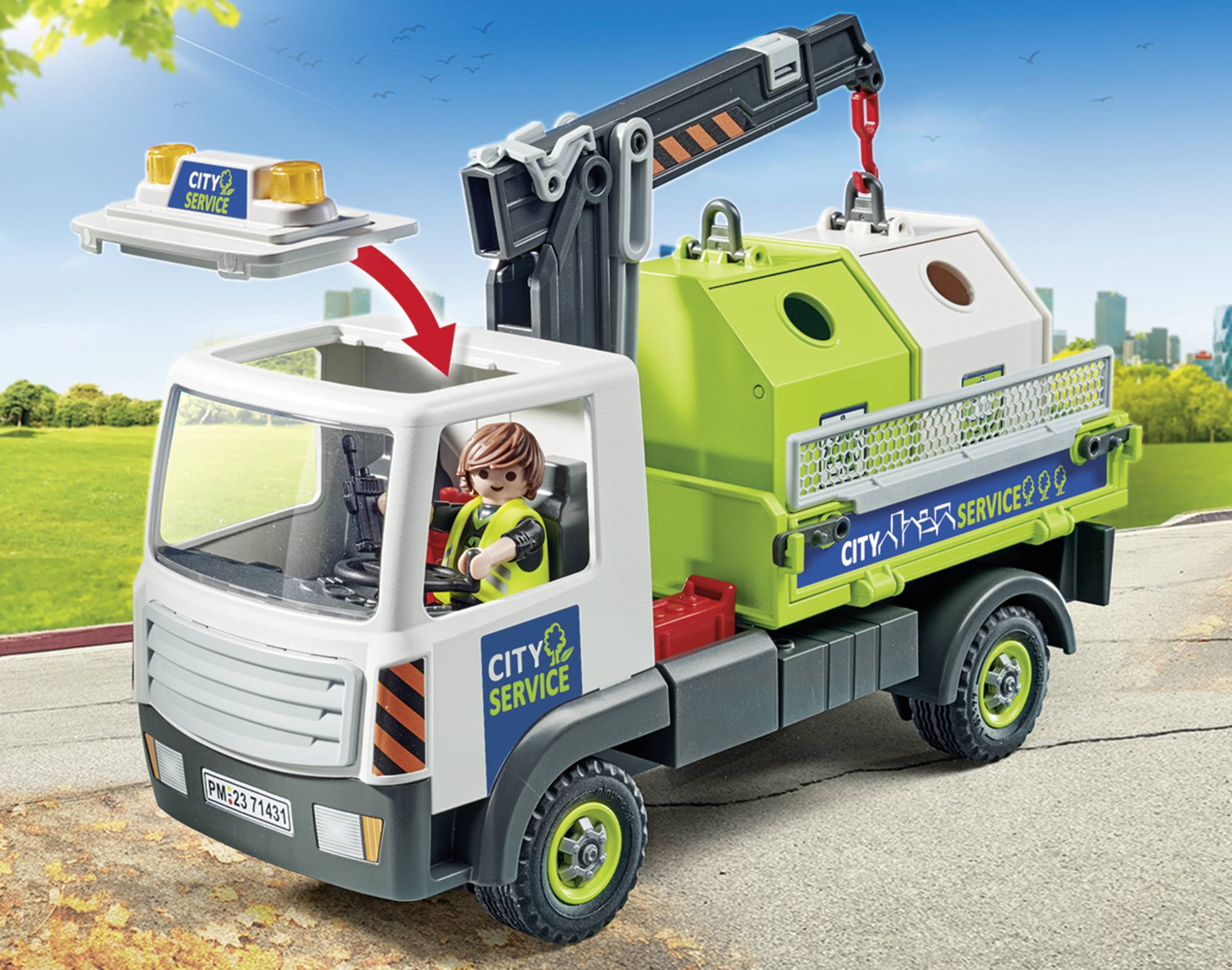 Playmobil® City Action Altglas-LKW mit Container 71431
