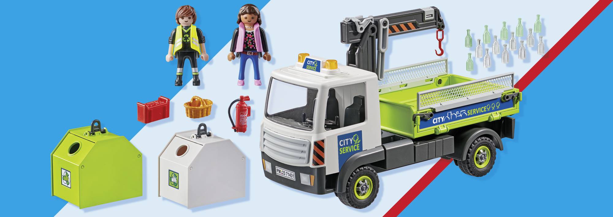 Playmobil® City Action Altglas-LKW mit Container 71431