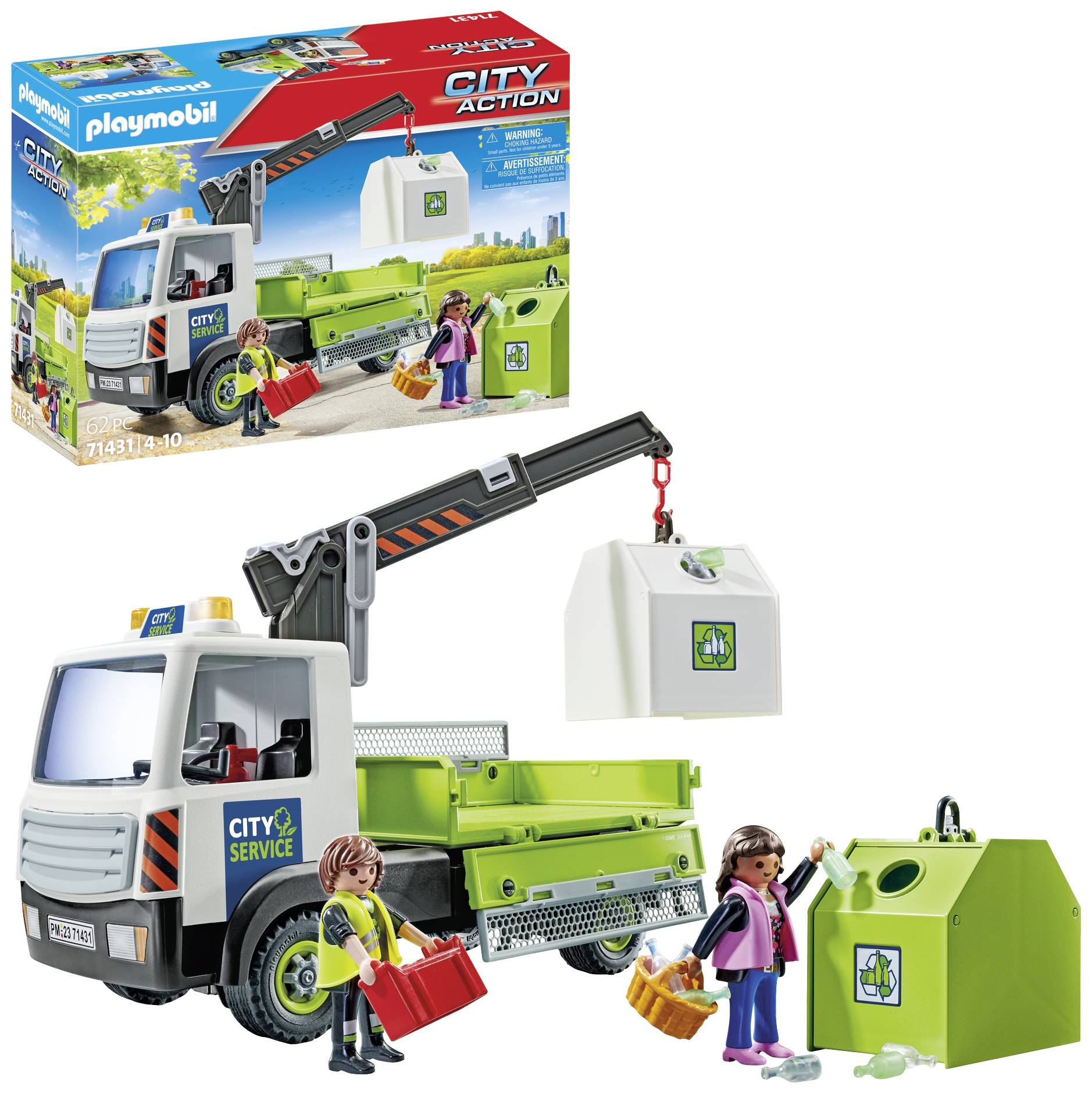 Playmobil® City Action Altglas-LKW mit Container 71431