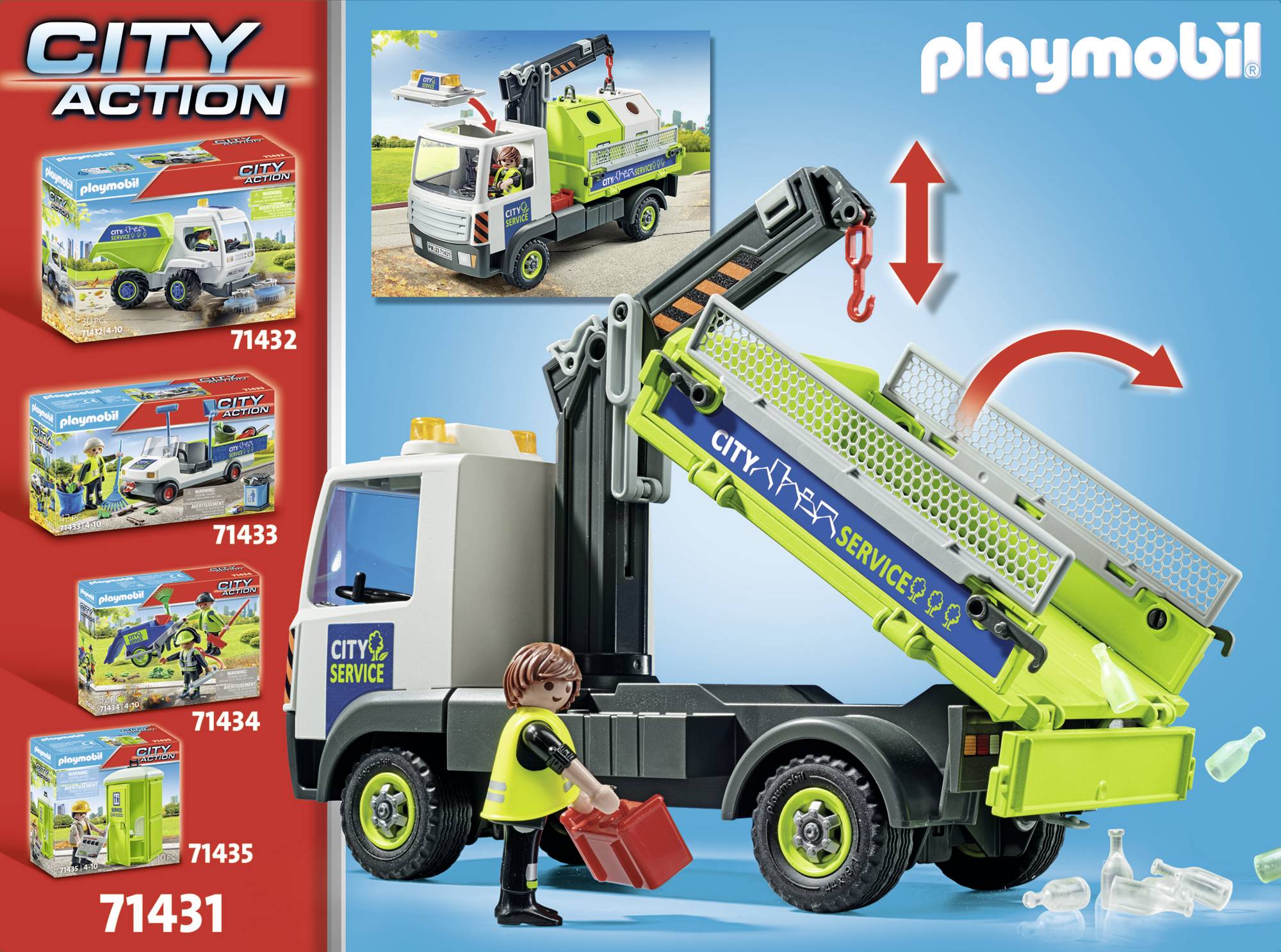 Playmobil® City Action Altglas-LKW mit Container 71431