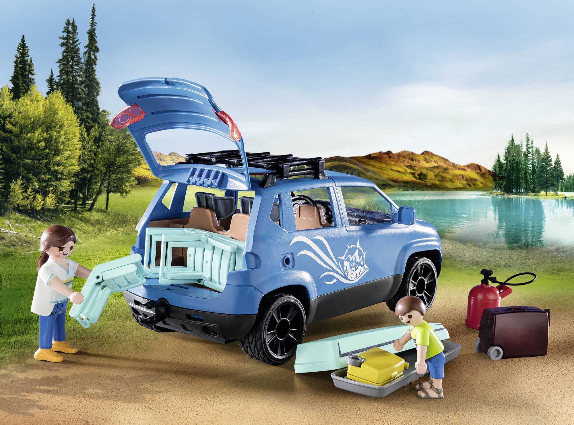 Playmobil® Family Fun Wohnwagen mit Auto 71423