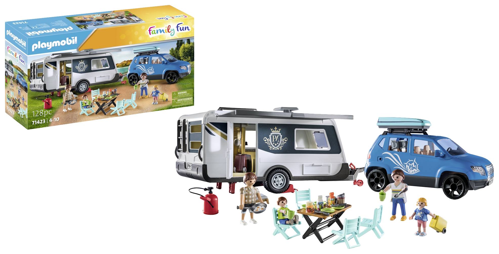 Playmobil® Family Fun Wohnwagen mit Auto 71423