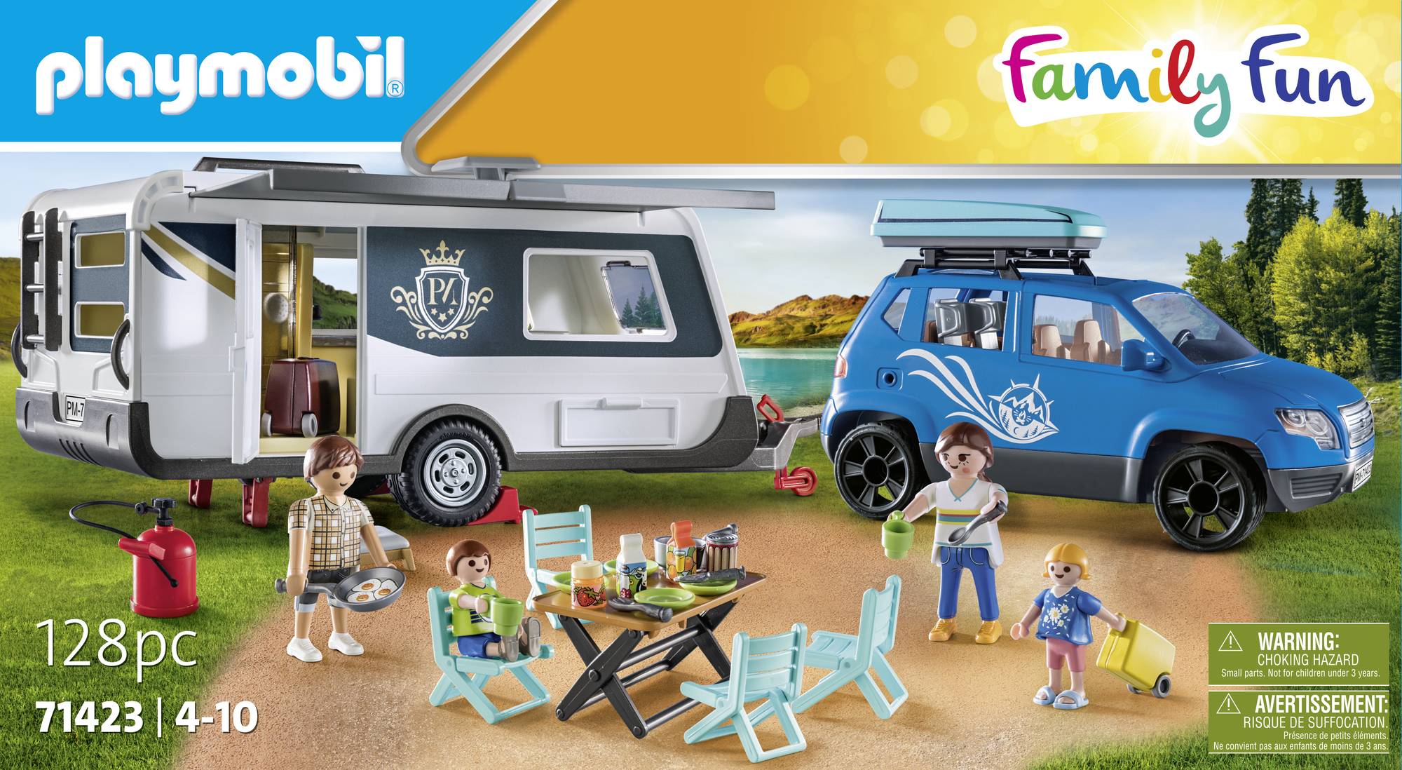 Playmobil® Family Fun Wohnwagen mit Auto 71423