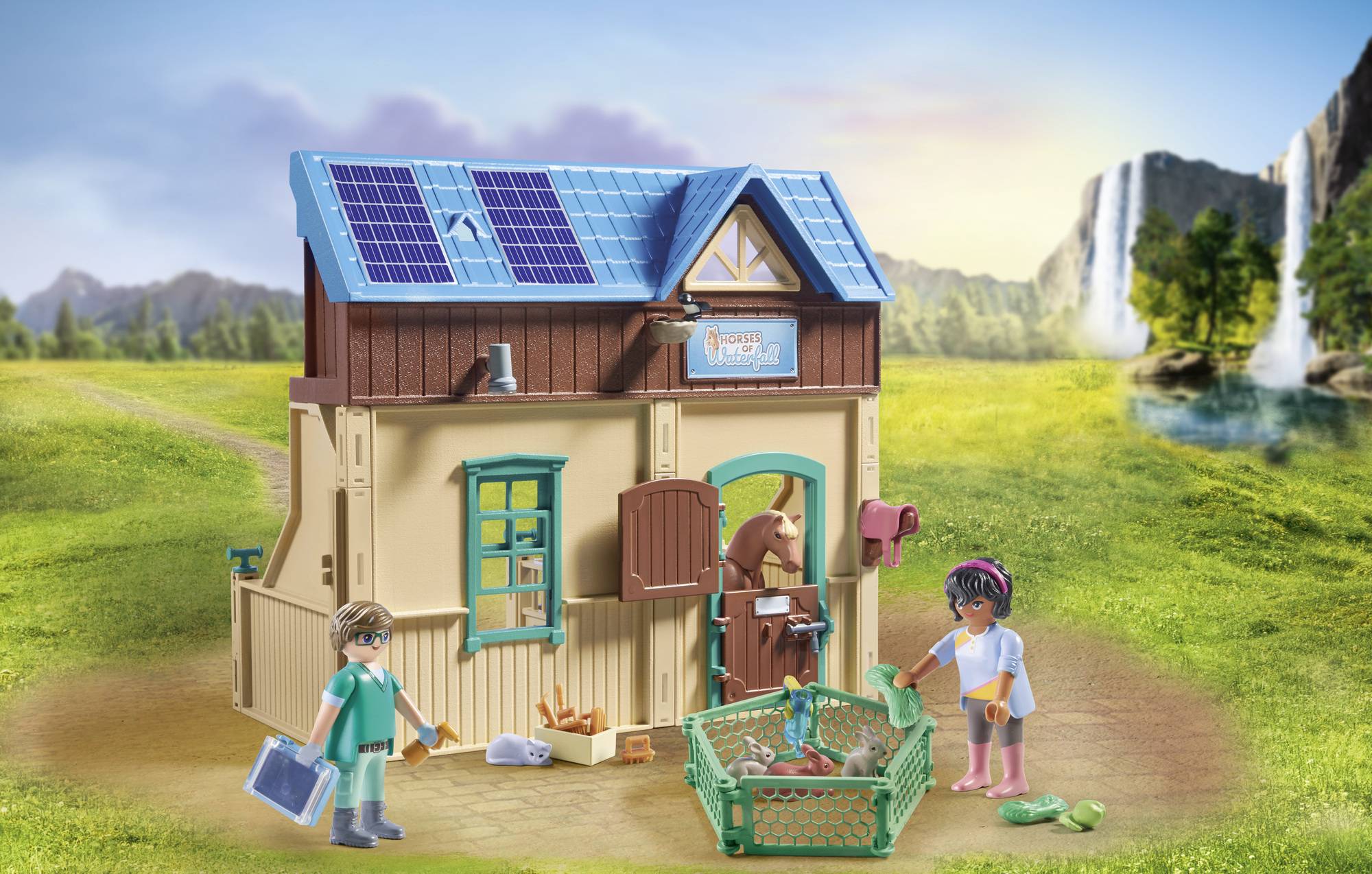 Playmobil® Horses of Waterfall Reittherapie & Tierarztpraxis 71352