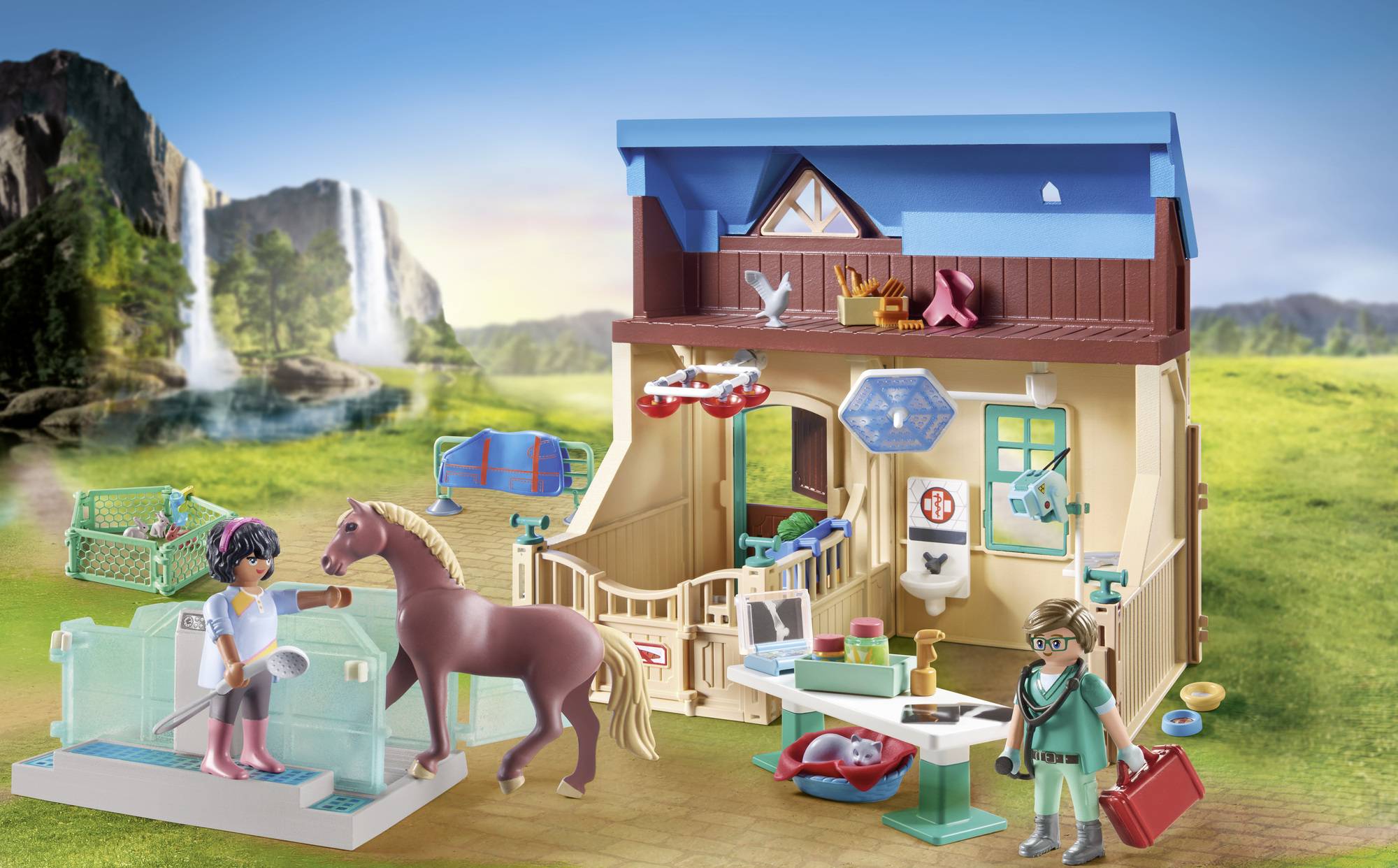 Playmobil® Horses of Waterfall Reittherapie & Tierarztpraxis 71352