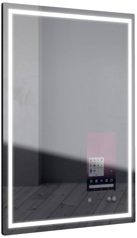 Raysgem Smarter Badezimmerspiegel EEK: B (A - G) Integrierte Android™ Tablet-Funktion, 25,4cm (10,1") Touch-Display, Google