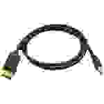 Cliff DisplayPort Anschlusskabel DisplayPort Stecker, Mini DisplayPort Stecker 1 m Schwarz FCR72013