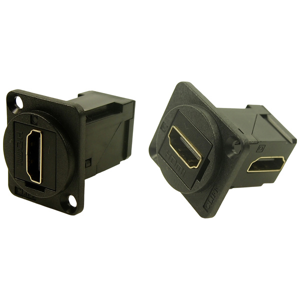 Cliff CP30253 HDMI-Adapter Buchse, Einbau Schwarz 1St.