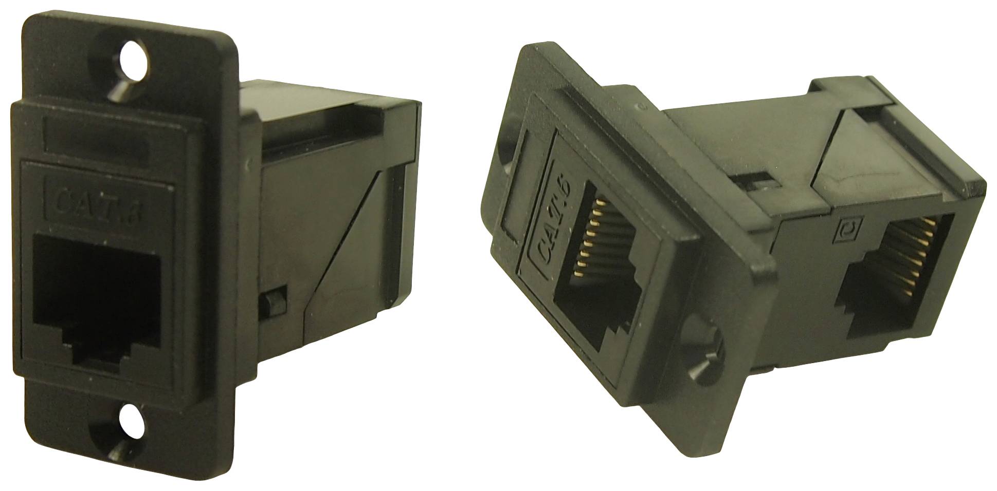 Cliff RAFT DUALSLIM CAT6 RJ45 CSK CP30752 Adapter, Einbau Schwarz 1 St.