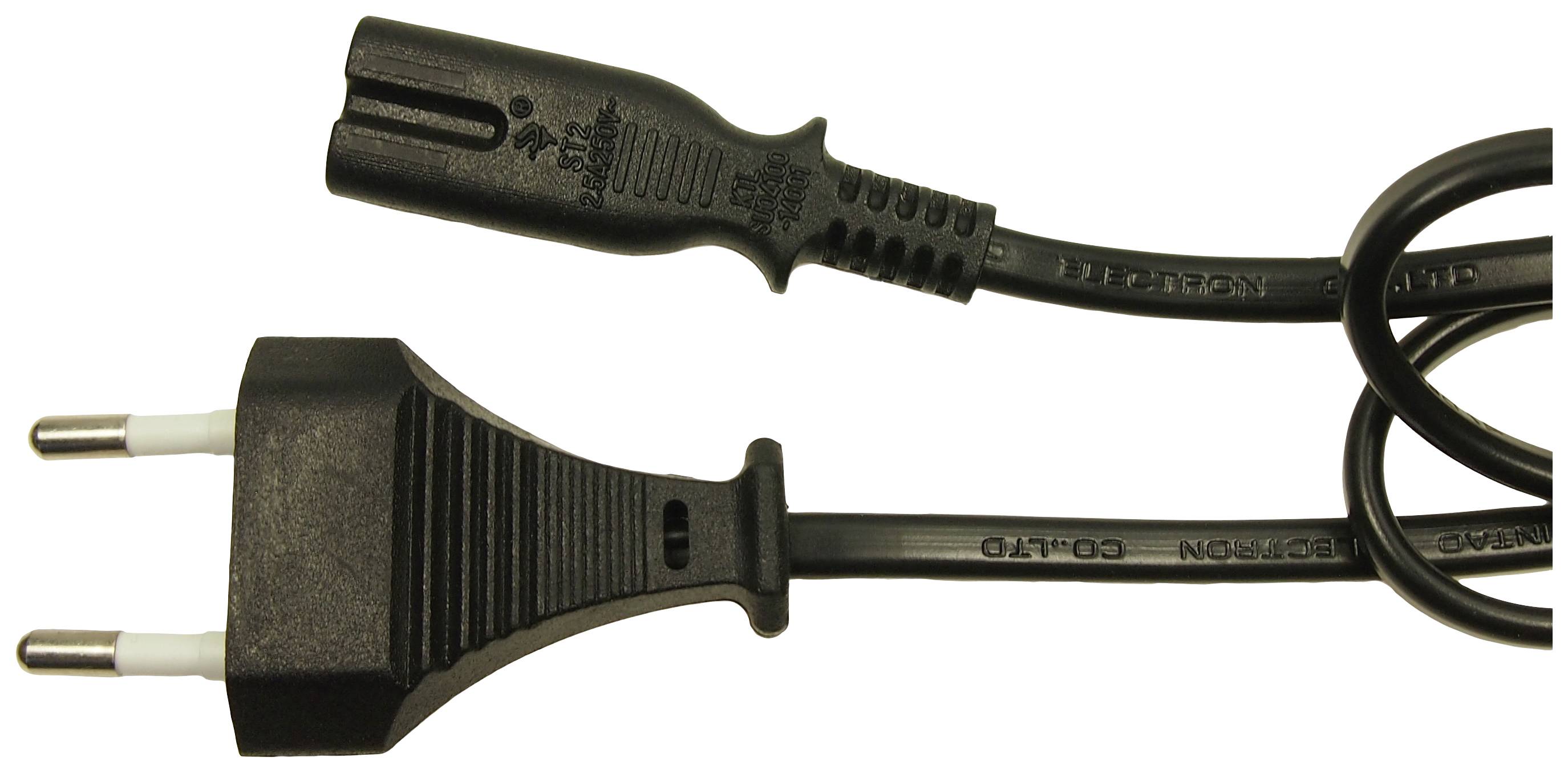 Cliff FCR72043 Strom Netzkabel Schwarz 2m