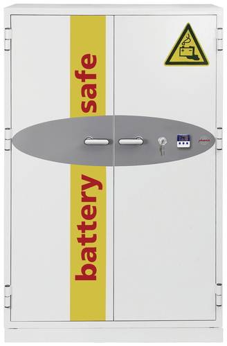 Phoenix BS1934K Battery Commander Batterie-Aufbewahrungstresor feuergeschützt Schlüsselschloss