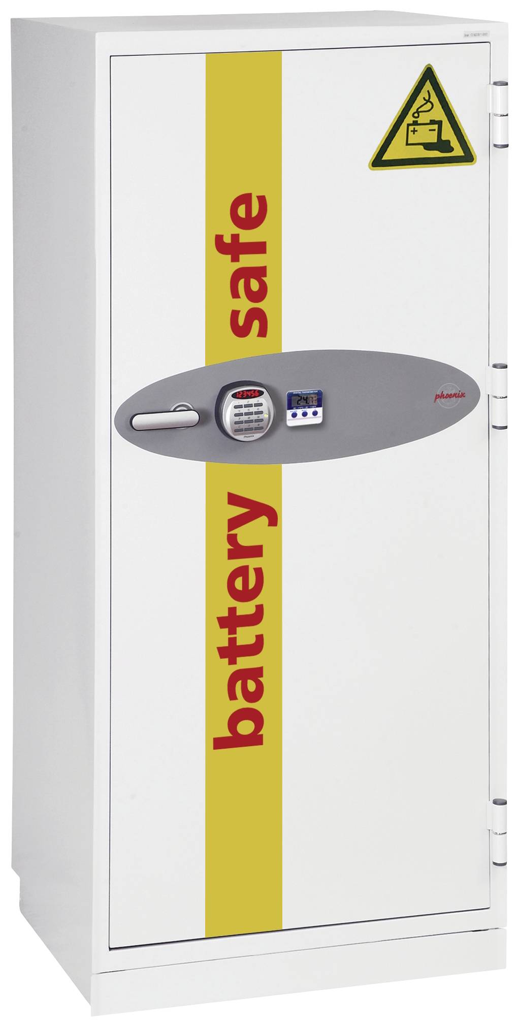 Phoenix BS1932E Battery Commander Batterie-Aufbewahrungstresor feuergeschützt Zahlenschloss