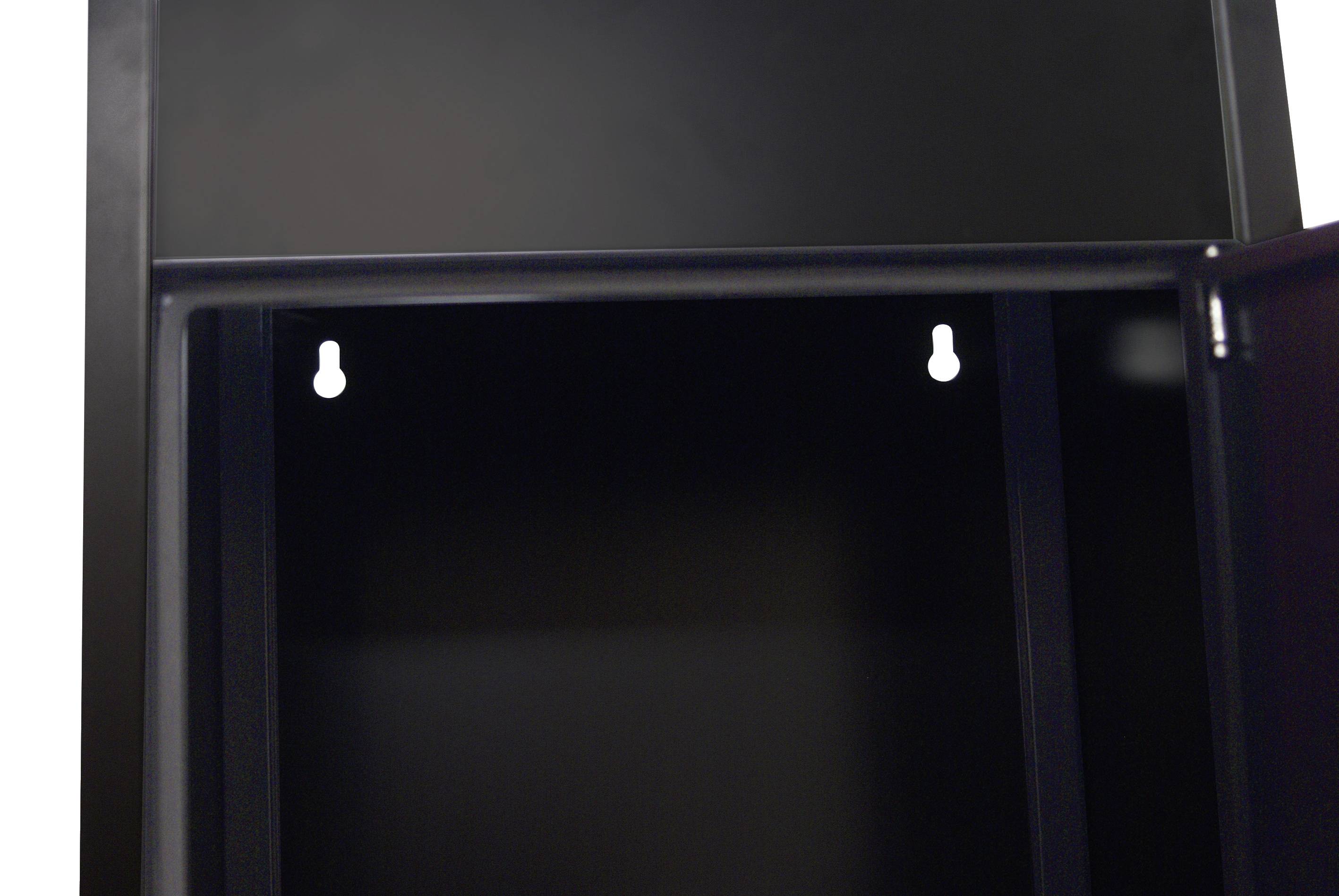 Phoenix PB0581BK Paketbriefkasten Stahl verzinkt Schwarz Schlüsselschloss