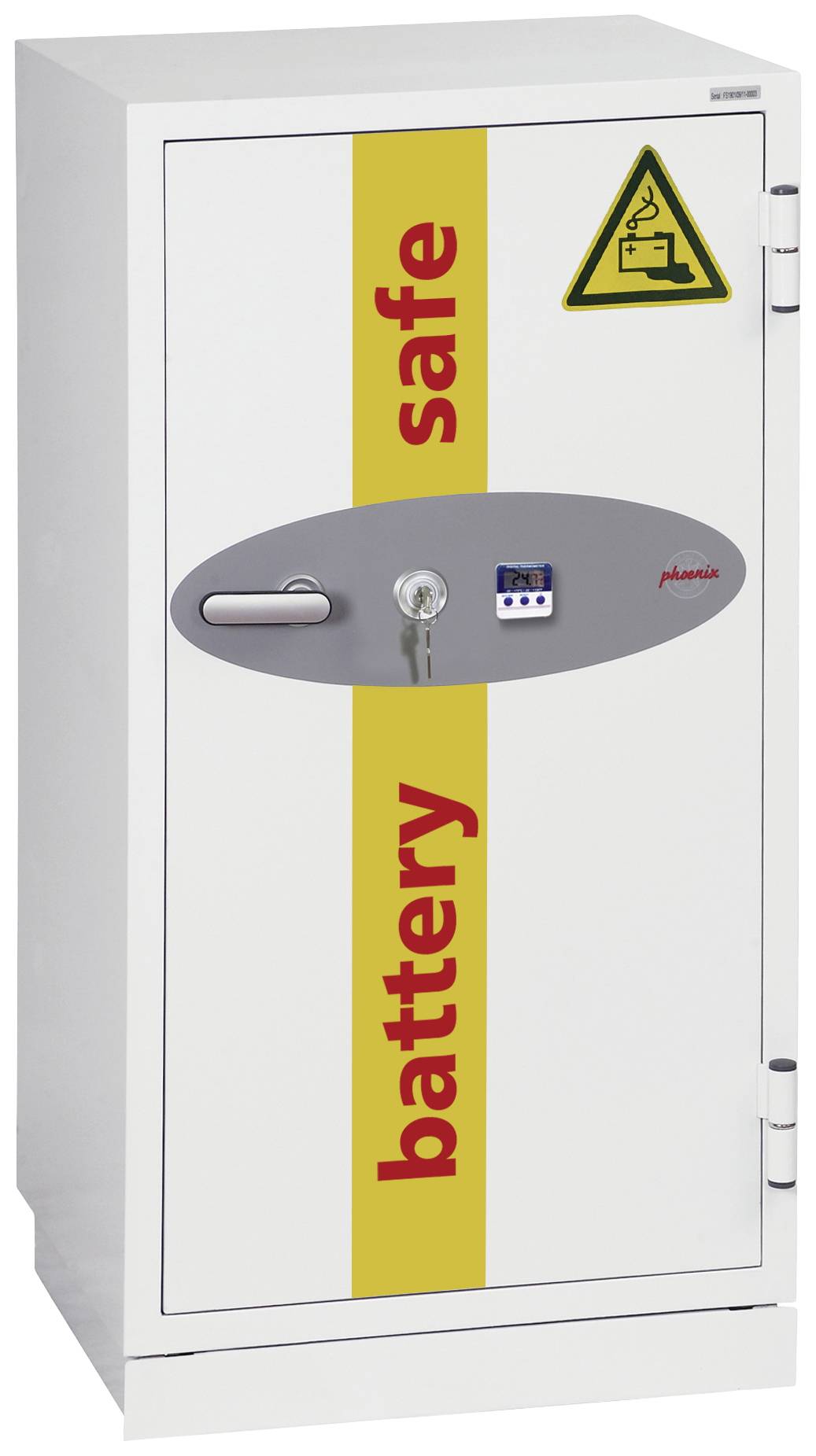 Phoenix BS1931K Battery Commander Batterie-Aufbewahrungstresor feuergeschützt Schlüsselschloss